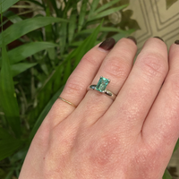 Emerald Platinum Solitaire by 720