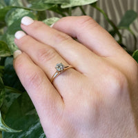Vintage Yellow Gold Diamond Solitaire Engagement Ring