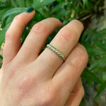 Vintage 1940's White Gold Diamond Band