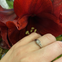 Practical and Pretty Vintage 1930's Engagement Ring
