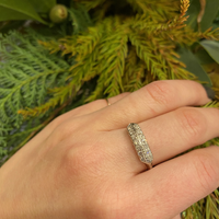 Double Row Diamond Band Circa 1940