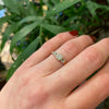 Delightful Engraved Gold and Platinum OMC Diamond Ring