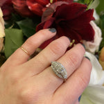 Diamond Covered Platinum 1930s Engagement Ring