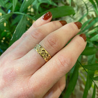 Rosy Gold Victorian Cigar Band