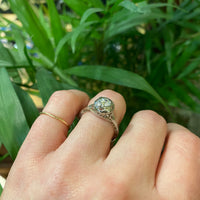 The Prettiest Filigree Diamond Engagement Ring