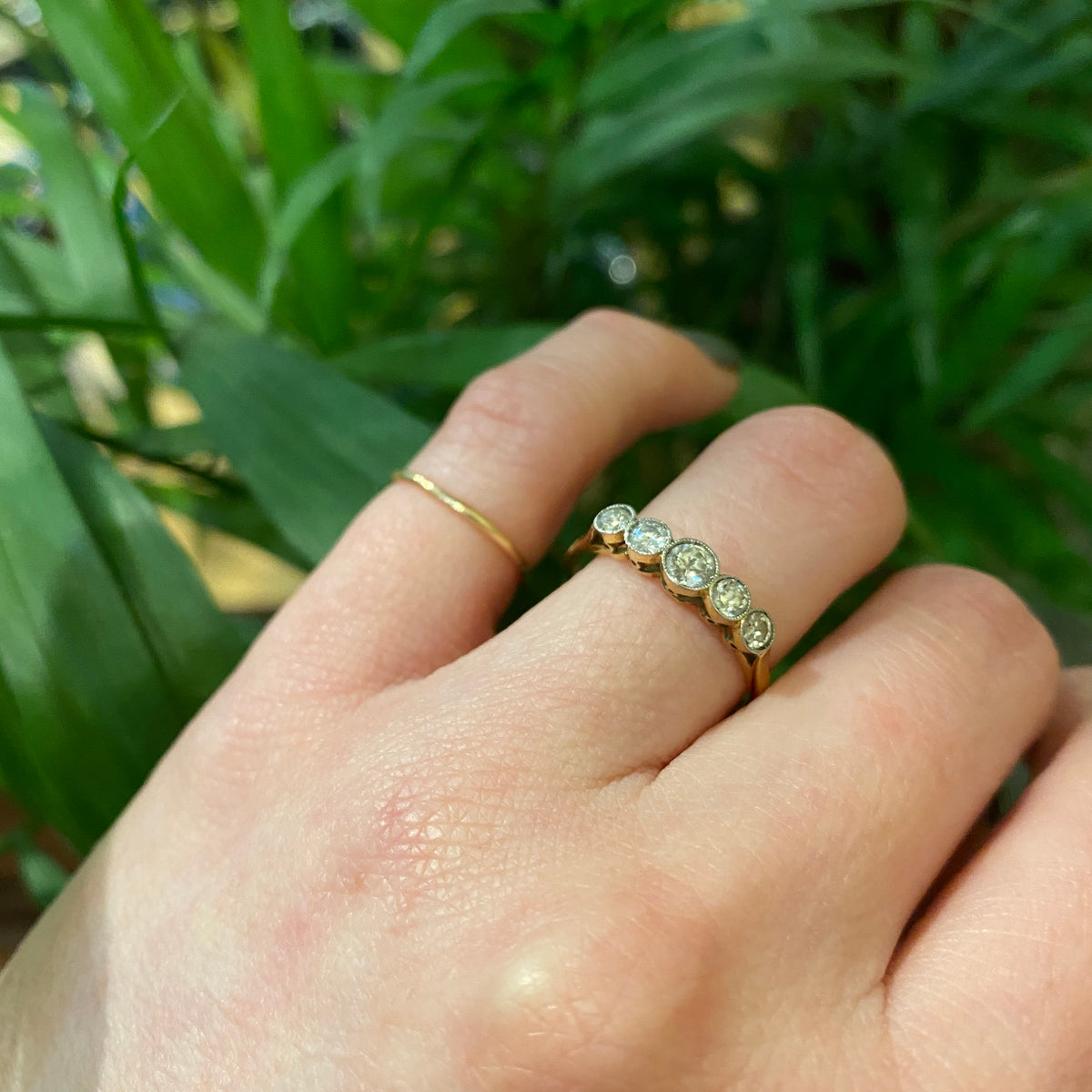 Beautiful Bezel Set Diamond Band