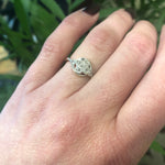 Art Deco Quatrefoil Diamond Cluster Ring
