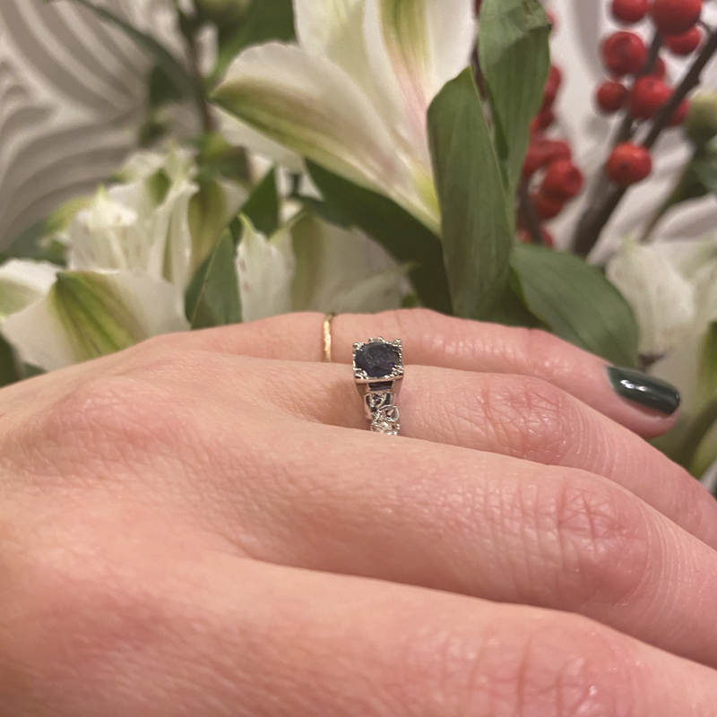 The Indigo Beauty NOS Sapphire Engagement Ring