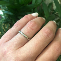 Lucky Love Vintage Diamond Wedding Band