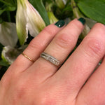 The 1930's White gold Double Row Diamond Band