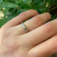 Vintage Triple Baguette Diamond Band