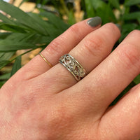 Vine and Flower 1920s Diamond Platinum Eternity Band