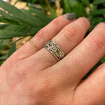 Vine and Flower 1920s Diamond Platinum Eternity Band