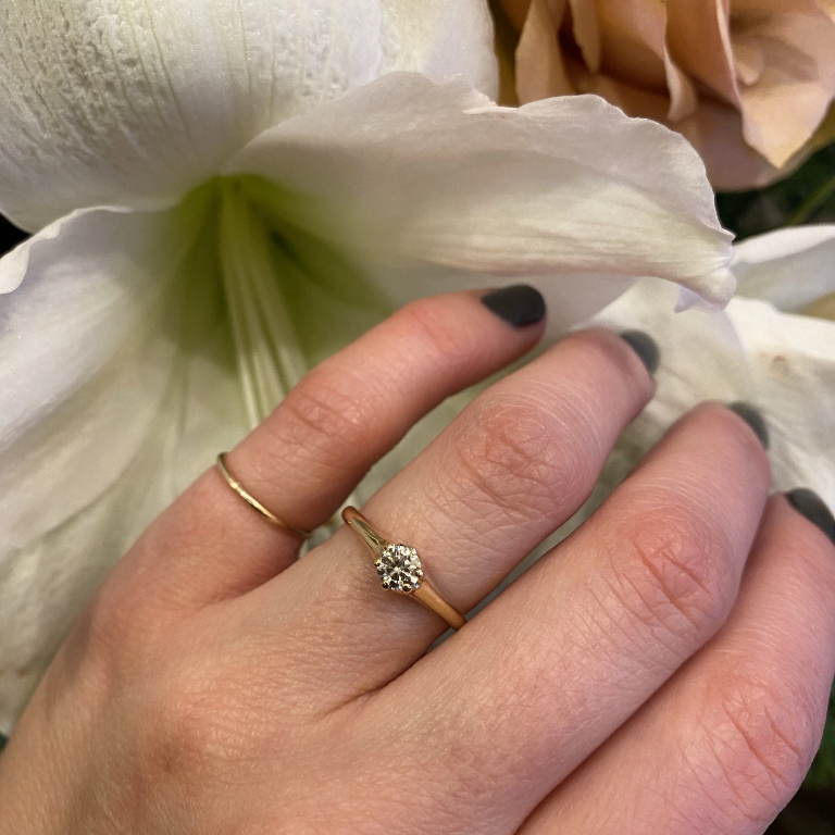 Turn of the Century Gold and Diamond Solitaire