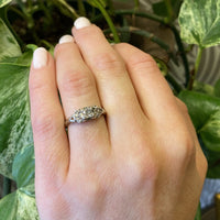Old Euro Diamond Engagement Ring