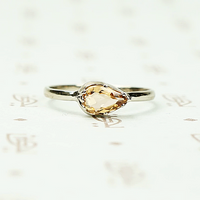 Imperial Topaz in Recycled White Gold East to West