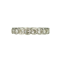 Unusual Vintage Platinum Diamond Eternity Band