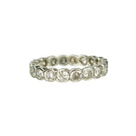 Unusual Vintage Platinum Diamond Eternity Band