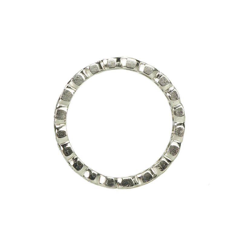 Unusual Vintage Platinum Diamond Eternity Band