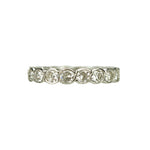 Unusual Vintage Platinum Diamond Eternity Band
