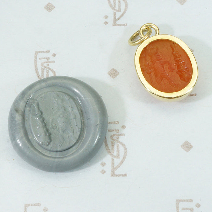 An Ancient Intaglio Fob: Commodus as a Lion