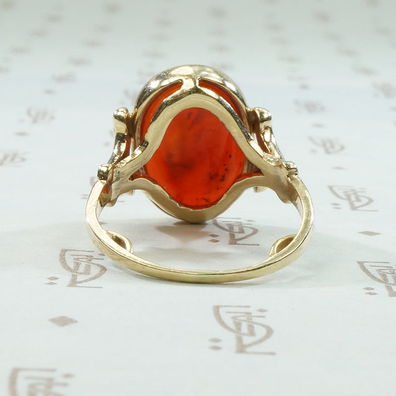 Carnelian Intaglio Ring The God Mars