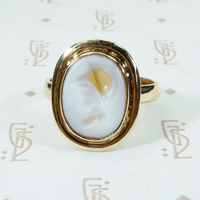 orange and white banded agate intaglio ancient roman carved carnelian centurion