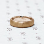 Timeless Half Round Comfort Fit rose gold Wedding Band