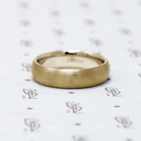 Timeless Half Round Comfort Fit yellow gold Wedding Band
