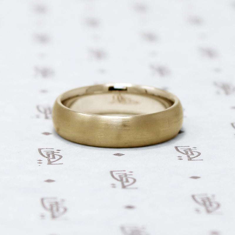 Timeless Half Round Comfort Fit yellow gold Wedding Band