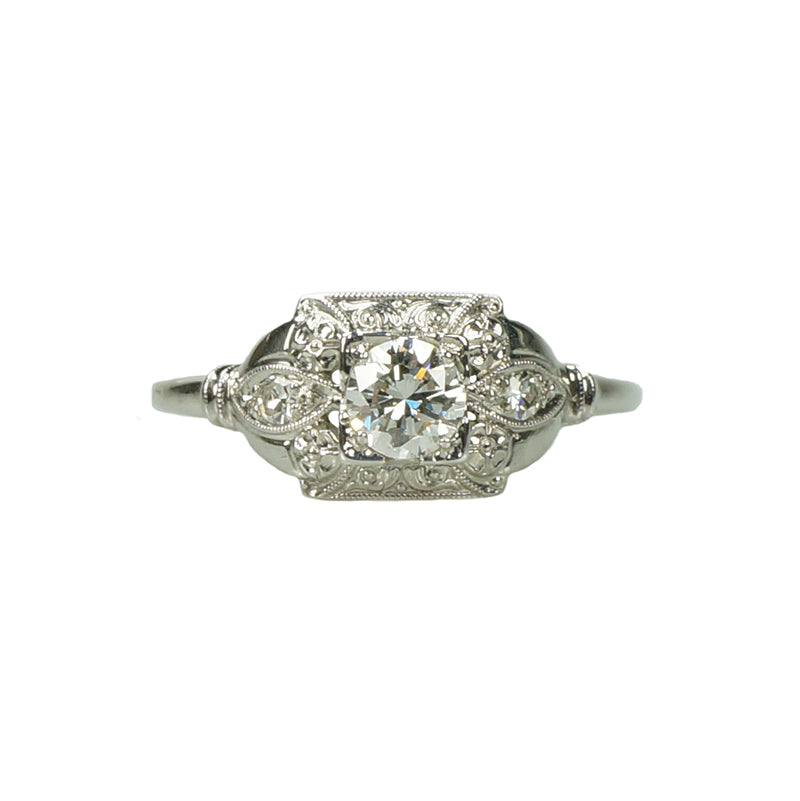 Vintage Deco Engagement Ring by Jabel