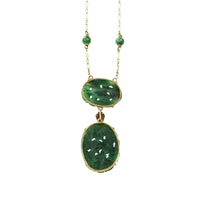 Beautiful Carved Jade Necklace