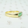 Classic Vintage Jade and Gold Band