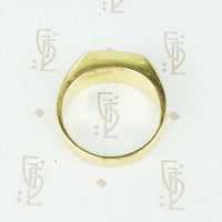 Classic Vintage Jade and Gold Band