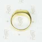 Classic Vintage Jade and Gold Band