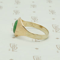 Vintage Jade Gold Gypsy Ring