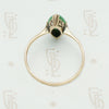 Brilliant Green Jade in Rose Gold Ring