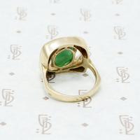jade modernist gold ring back