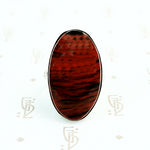 vintage jasper and sterling silver ring