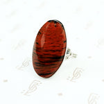vintage jasper and sterling silver ring