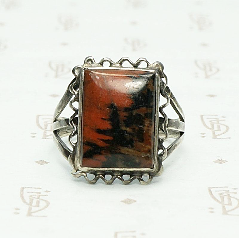 SW American Jasper & Terra Cotta Ring