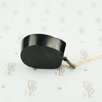 Antique Horseshoe Shaped Jet Compass