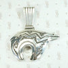 Engraved Silver Navajo Bear Pendant
