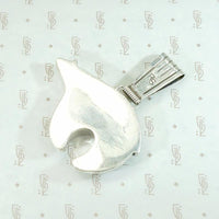 Engraved Silver Navajo Bear Pendant