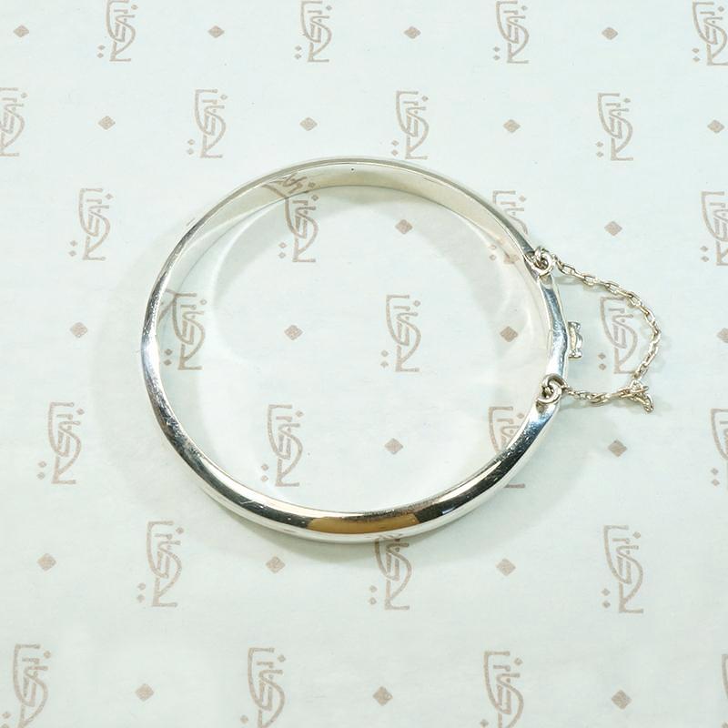 Child's Hinged Sterling Silver Bangle Bracelet