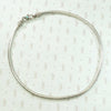 Short Woven Silver Chain with Decorative Clasp