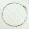 Short Woven Silver Chain with Decorative Clasp