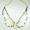 Zuni Carved Bone Fetish Necklace with Heishi Beads