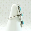 Turquoise Teardrops & Circles Sterling Ring