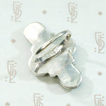 Turquoise Teardrops & Circles Sterling Ring